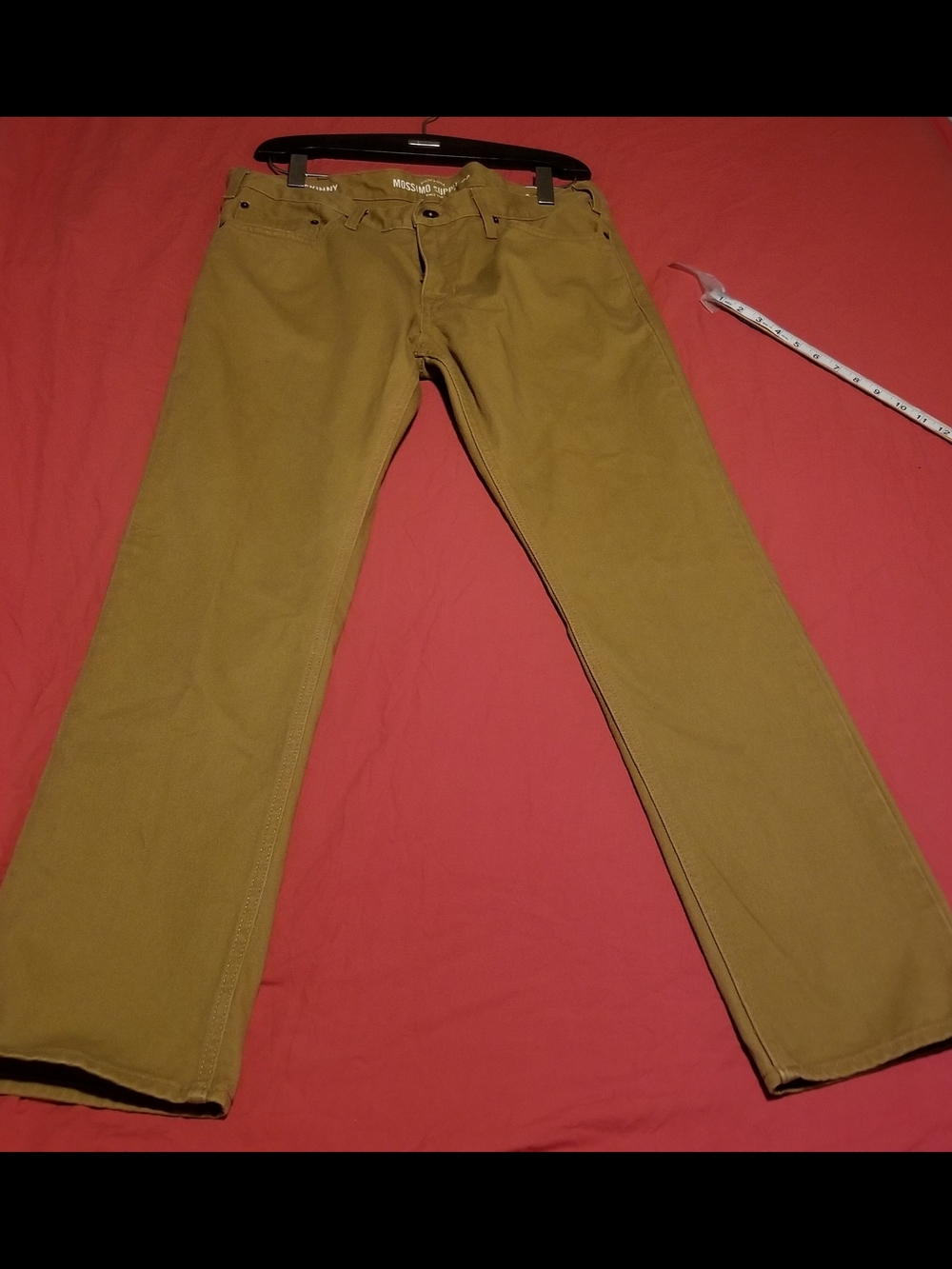 Mossimo Supply Co. Men's W36 L30 Mustard Skinny Denim Pants